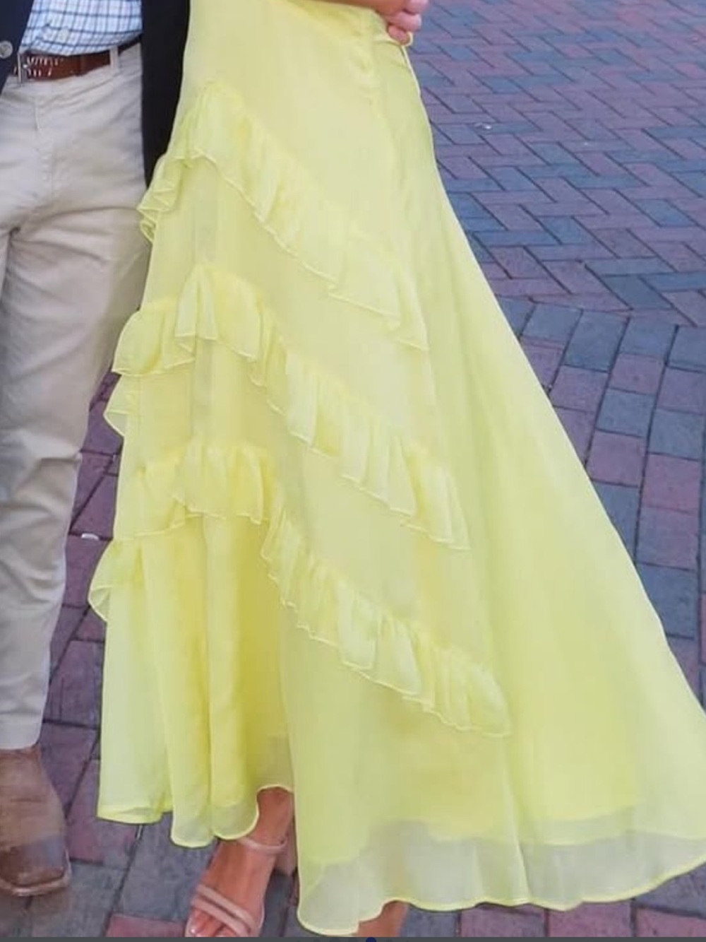Hello Molly Yellow Ruffle Maxi Dress - Picture 2 of 3